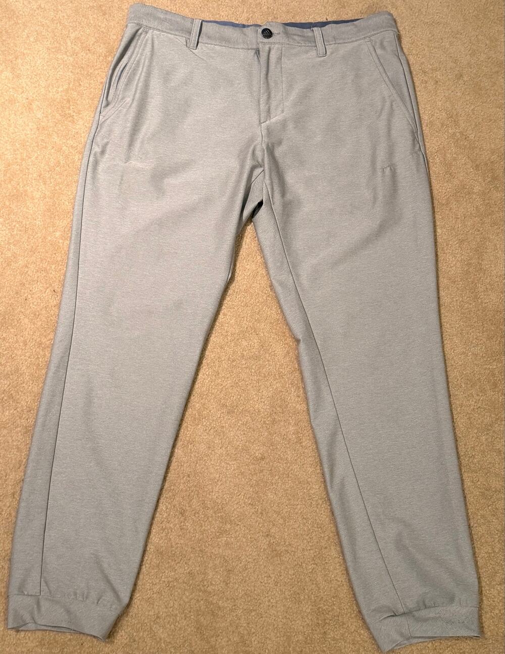 Adidas Adicross Men's Gray Jogger Golf Pants Size 32x32 Athletic Activewear